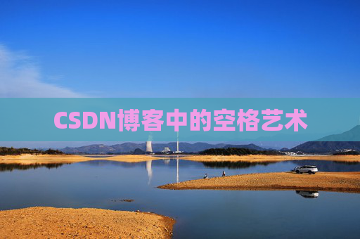 CSDN博客中的空格艺术